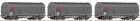 67026 Roco Set of 3 slide tarpaulin coil cars of Ermewa